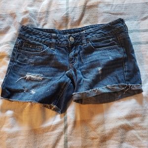 American Eagle distressed shorts